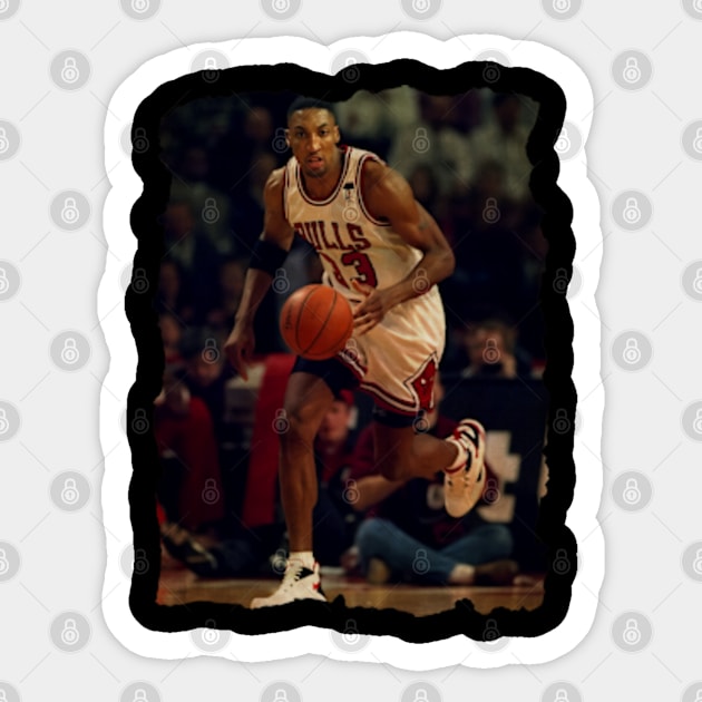 Scottie Pippen Vintage Sticker by CAH BLUSUKAN